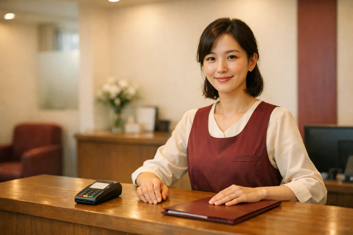 치과 매장의 포스기 결제 장면