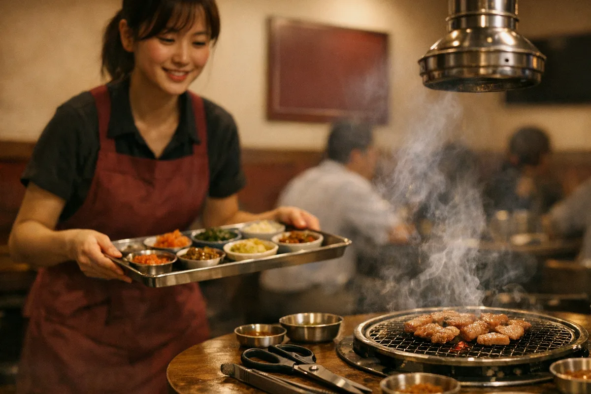 해물찜·조개구이 매장의 포스기 결제 장면